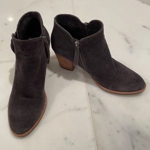 Dolce Vita grey suede booties.